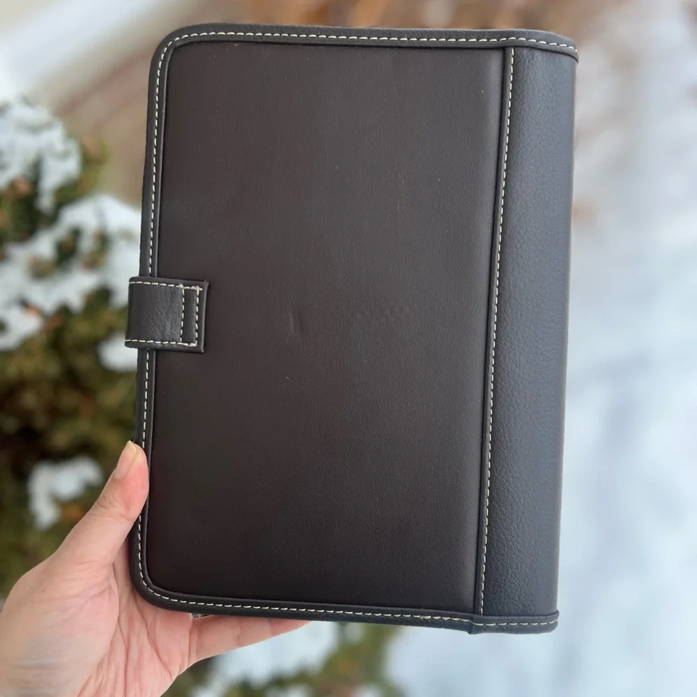 Franklin Covey Dark Brown Planner Cover 🤎